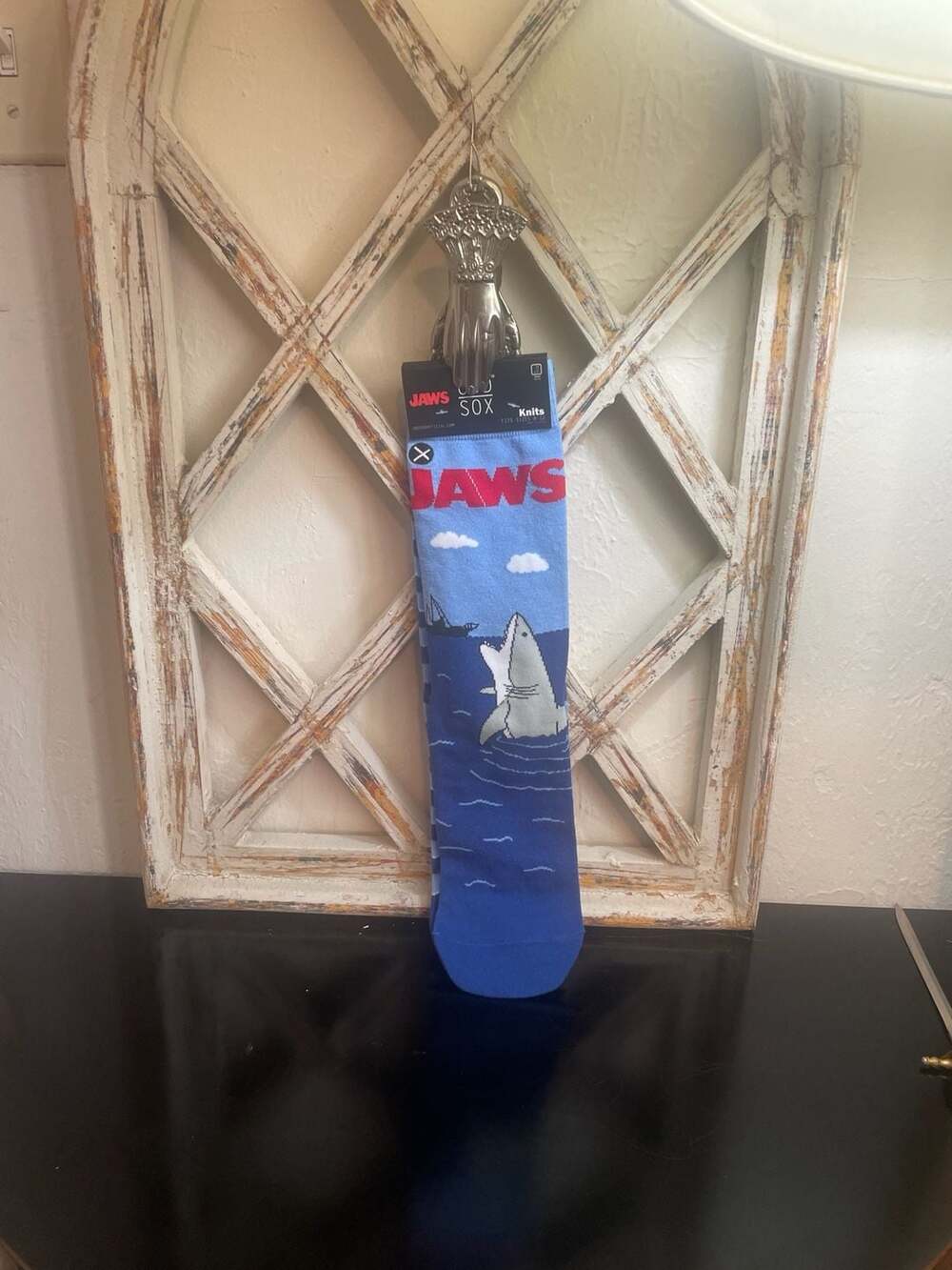 Odd Sox Jaws Open Wide Knits Crew Socks Size 8-12